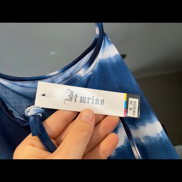 Tie die spaghetti strap maxi dress - Picture 5 of 6